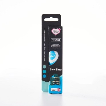 Rainbow Dust ProGel Sky Blue 25g – Lebensmittelfarbe Gel Himmelblau, vegan & halal