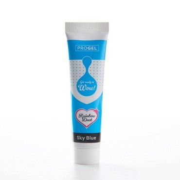 Rainbow Dust ProGel Sky Blue 25g – Lebensmittelfarbe Gel Himmelblau, vegan & halal