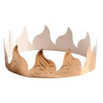 DeKora Royal Epiphany King Cake Crown Gold, 100 pcs