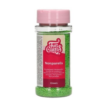 FunCakes Nonpareilles Grün 80g – Zuckerperlen für Cupcakes, Torten & Kekse