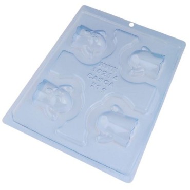 BWB Mini Ghost Chocolate Mould – 3-part Halloween Mould for Chocolate Ghosts