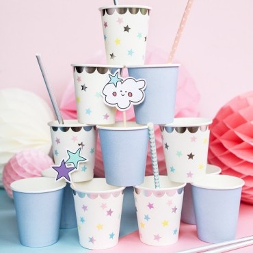 PartyDeco Einhorn Pappbecher mit Sternen – 6 Stück kaufen Schweiz