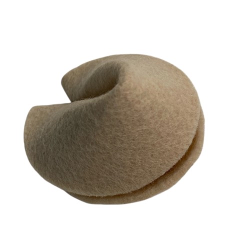 Felt Fortune Cookie Beige, 1 pcs