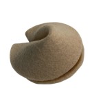 Filz Glückskeks Beige, 1 Stück Filz Glückskeks Beige, 1 Stück