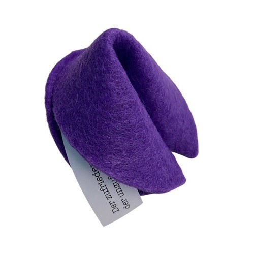 Felt Fortune Cookie Violet, 1 pcs