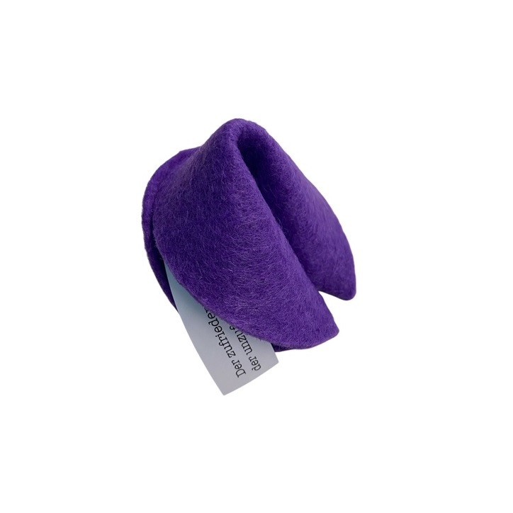 Felt Fortune Cookie Violet – Elegant Gift & Table Decoration Switzerland