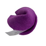 Felt Fortune Cookie Dark Pink, 1 pcs