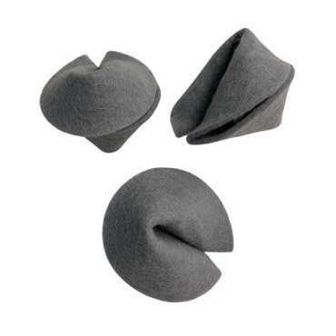 Felt Fortune Cookie Grey – Stylish Gift & Table Decoration Switzerland