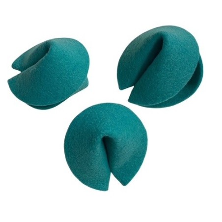 Felt Fortune Cookie Turquoise – Fresh Gift & Table Decoration Switzerland