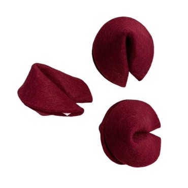 Felt Fortune Cookie Red – Romantic Gift & Table Decoration Switzerland