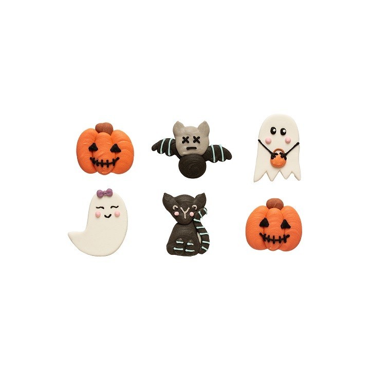 Decora Mr & Mrs Ghost Sugar Decorations – Halloween Figures 6 pcs Decora Mr & Mrs Ghost Sugar Decorations – Halloween Figures 6 pcs