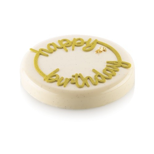 Silikomart Happy Birthday Decor Silikonprägeform Silikomart Happy Birthday Decor Silikonprägeform