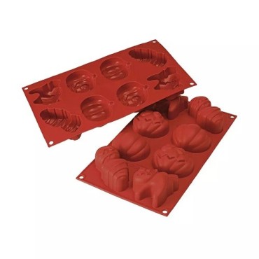 Decora Silicone Baking Mold Halloween Pumpkin Faces DA-9260401