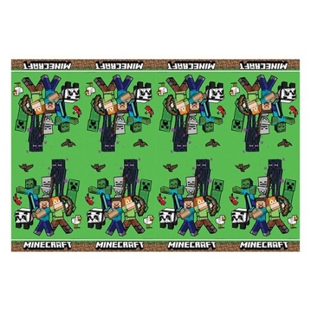 Procos Minecraft Tischdecke 120x180 cm – Party Deko für Gamer
