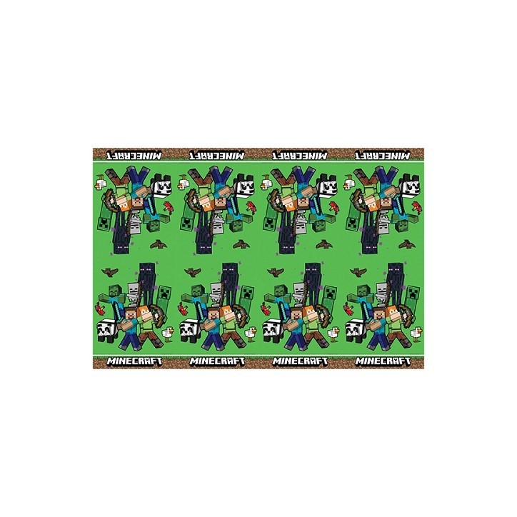 Procos Minecraft Tischdecke 120x180 cm – Party Deko für Gamer