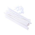 PME Tall White Glitter Candles, 16 Pcs PME Tall White Glitter Candles, 16 Pcs