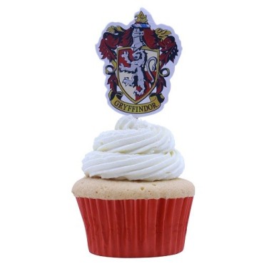 PME Harry Potter Hogwarts Crests Topper – 15 Stück Cupcake Dekoration