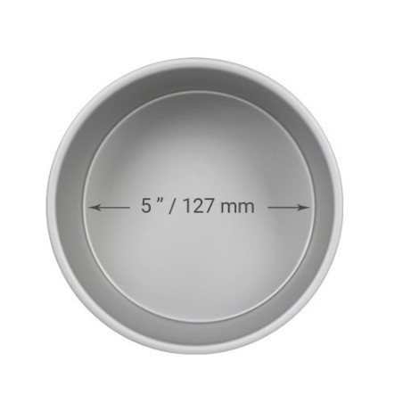 PME Round Cake Pan 12x10 cm – Extra Deep Aluminium Baking Tin