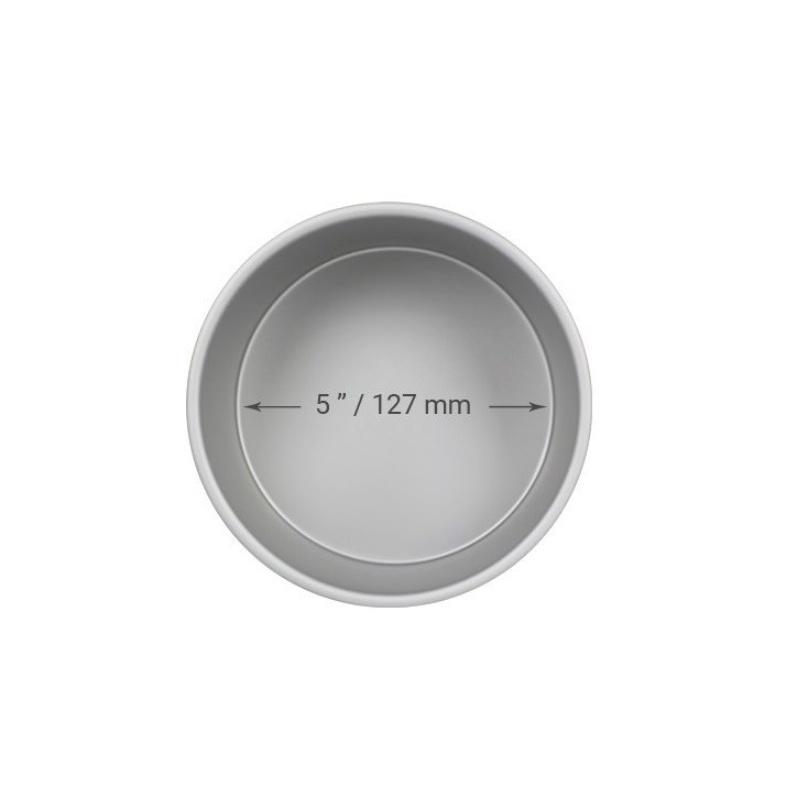 PME Round Cake Pan 12x10 cm – Extra Deep Aluminium Baking Tin