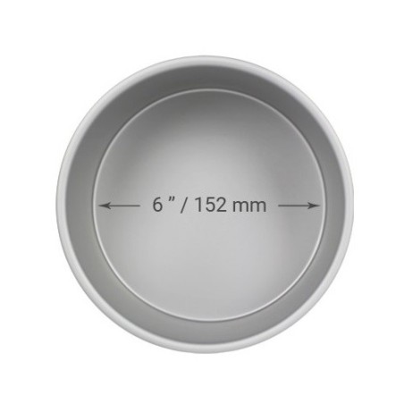 PME Round Cake Pan 15x10 cm – Extra Deep Seamless Aluminium