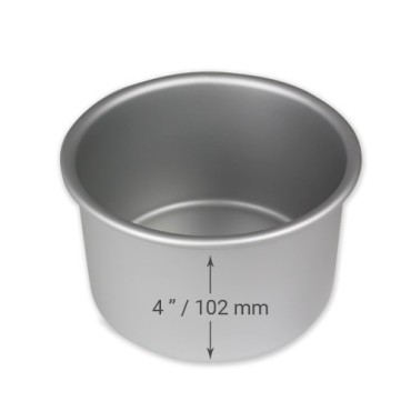 PME Aluminium Backform rund 20x10 cm – Extra tiefe Tortenform