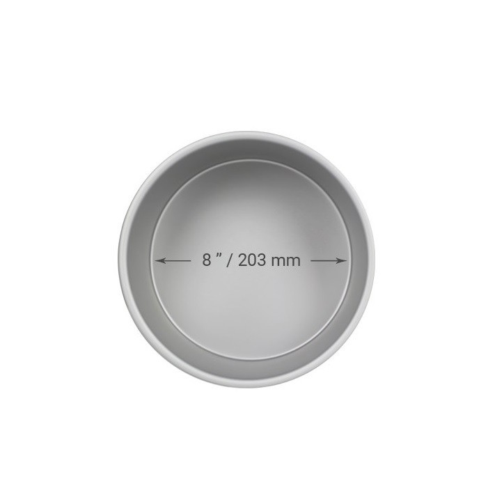 PME Round Cake Pan 20x10 cm – Extra Deep Aluminium Baking Tin