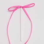 PME Pink Ribbon Bow Toppers, 8 pcs