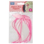 PME Pink Ribbon Bow Toppers, 8 pcs