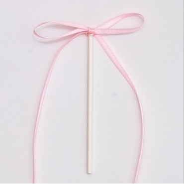 PME Rosa Satin Schleifen Cake Toppers – 8 Stück romantische Tortendeko