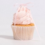 PME Light Pink Ribbon Bow Toppers, 8 pcs