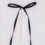 PME Black Ribbon Bow Toppers, 8 pcs