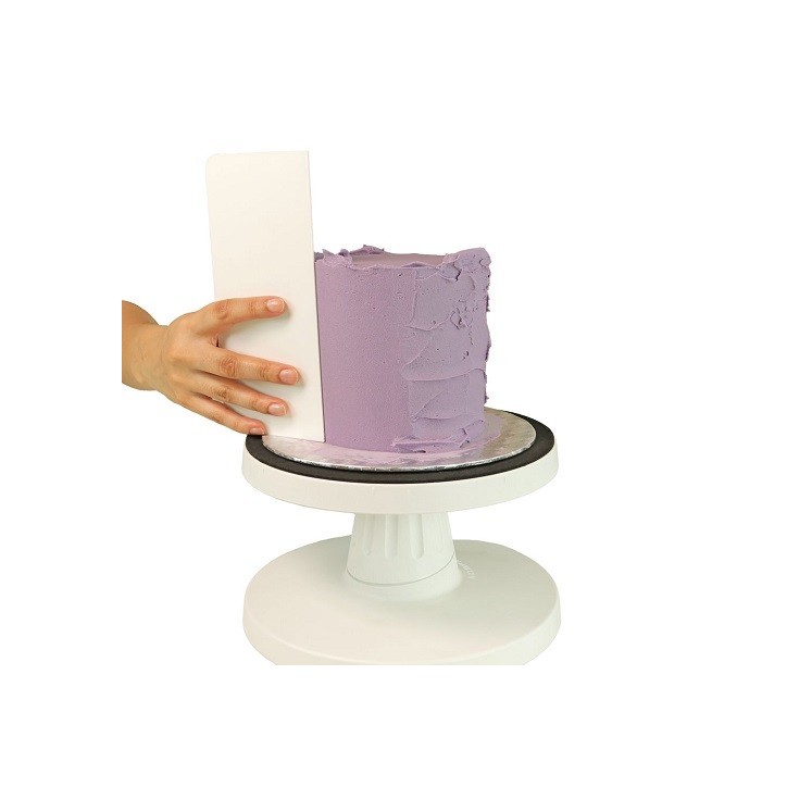 PME Plain Edge Side Scraper 20cm – Cake Edge Smoother for Buttercream, Ganache & Fondant