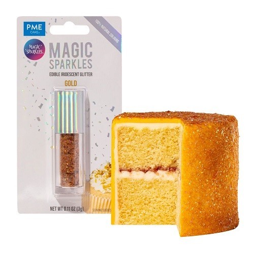 PME Magic Sparkles Essbarer Glitter – Gold, 3g