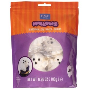 PME Halloween Marshmallow-Geister – 12 Stück Süssigkeiten