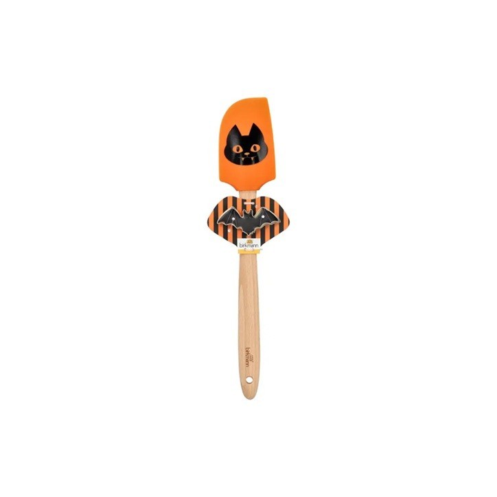 Birkmann Halloween Cat Spatula with Bat Cookie Cutter