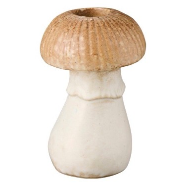 Kerzenhalter Pilz 10,7 cm – Keramik-Kerzenständer für Stabkerzen & Herbstdeko
