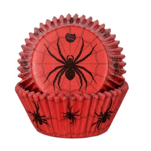 House of Marie Cupcake Förmchen Spider, 48 Stück