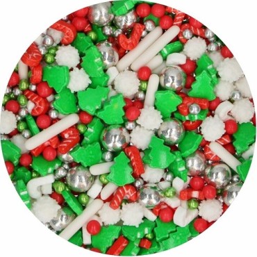 FunCakes 3D Sprinkle Medley Christmas Wishes 70 g – Streudekor Weihnachten