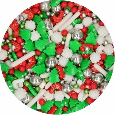 FunCakes 3D Sprinkle Medley Christmas Wishes 70 g – Christmas Sprinkles