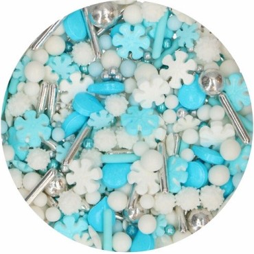 FunCakes 3D Sprinkle Medley Frosty Winters 70 g – Winter Cake Sprinkles