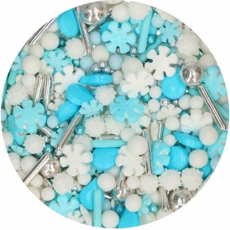 FunCakes 3D Sprinkle Medley Christmas Wishes 70 g – Streudekor Weihnachten