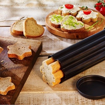 Birkmann Party Bread Baking Moulds 3 pcs – Baking Tubes for Creative Mini Breads