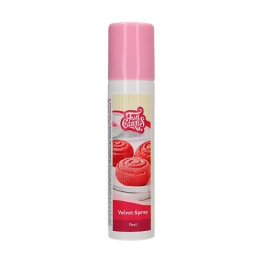 FunCakes Velvet Spray Red 100 ml – Velvet Effect for Cakes, Mousses & Ice Cream