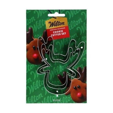 Wilton Rentier Ausstecher Set 3-teilig 🦌 Edelstahl Weihnachts-Ausstecher
