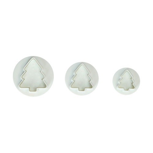 Wilton Christmas Tree Plunger Cutter Set, 3 pcs