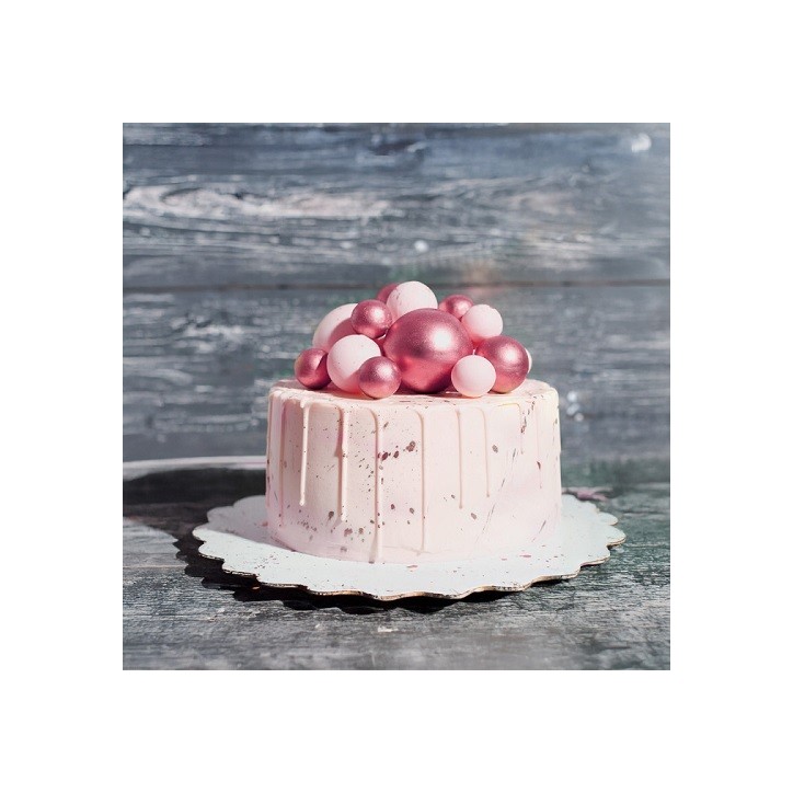 Patisdécor Rosa Dekokugeln 🎀 12 Stück – Tortendeko für Layer Cakes & Cupcakes Patisdécor Rosa Dekokugeln 🎀 12 Stück – Tortendeko für Layer Cakes & Cupcakes