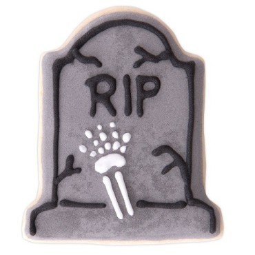 Städter Halloween Grabstein Ausstecher – 3D Keks-Ausstecher mit Prägung & Auswerfer