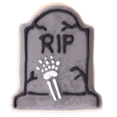 Städter Halloween Grabstein Ausstecher – 3D Keks-Ausstecher mit Prägung & Auswerfer