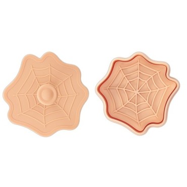 Städter Halloween Spinnennetz Ausstecher – 3D Präge-Ausstecher mit Auswerfer, 7 cm