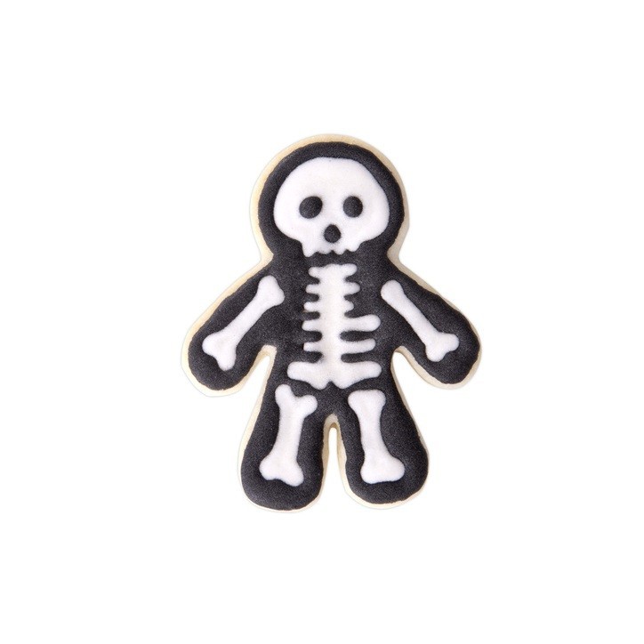 Städter Halloween Skeleton Cookie Cutter – 3D Embosser with Ejector